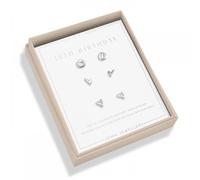 Joma Jewellery Boxed Life's A Charm'18th Birthday' 3 Pairs of Stud Earrings 0.7 x 0.7cm