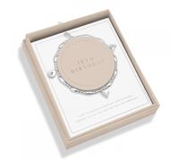 Joma Jewellery Boxed Life's A Charm '18th Birthday' Bracelet 17.5cm Stretch