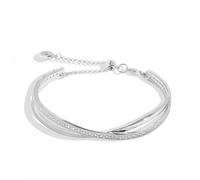 Joma Jewellery Bracelet Bar CZ Crossover Bangle 6cm