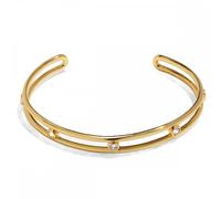 Joma Jewellery Bracelet Bar CZ Gold Tone Bangle 5.8cm