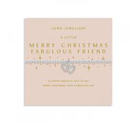 Joma Jewellery Christmas A Little 'Merry Christmas Fabulous Friend' Bracelet 17.5cm Stretch