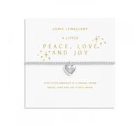 Joma Jewellery Christmas A Little 'Peace, Love & Joy' Bracelet 17.5cm Stretch