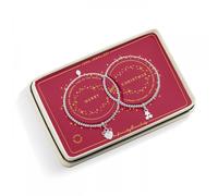 Joma Jewellery Christmas Linked Infinity 'Merry Christmas' Bracelets 17.5cm Stretch