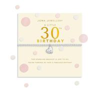 Joma Jewellery CONFETTI A LITTLE 30TH BIRTHDAY Silver Plated Bracelet 17.5cm stretch