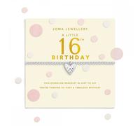 Joma Jewellery CONFETTI A LITTLE 16TH BIRTHDAY Silver Plated Bracelet 17.5cm stretch