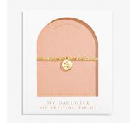 Joma Jewellery Dolce Vita 'My Daughter So Special To Me' Gold Tone Bracelet 17.5cm Stretch
