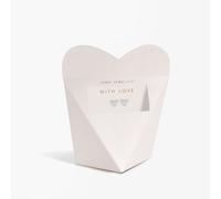 Joma Jewellery Elegant Heart Earrings Gift Box Silver Plated Earrings - Brass / Silver Plated