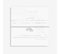 Joma Jewellery A Little 'Whatever The Weather We'll Get Through It Together' Bracelet 17.5cm Stretch