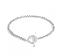 Joma Jewellery Evermore CZ Circle T-Bar Bracelet 18.5cm