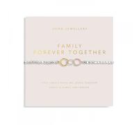 Joma Jewellery Forever Yours 'Family Forever Together' Trio Tone Bracelet 17.5cm Stretch