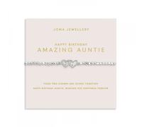 Joma Jewellery Forever Yours 'Happy Birthday Amazing Auntie' Bracelet 17.5cm Stretch