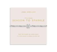 Joma Jewellery FOREVER YOURS IT'S YOUR SEASON TO SPARKLE Silver Plated Bracelet 17.5cm stretch