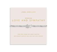 Joma Jewellery FOREVER YOURS SENDING LOVE AND SYMPATHY Silver Plated Bracelet 17.5cm stretch