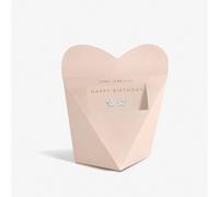 Joma Jewellery From The Heart Gift Box Happy Birthday Silver Plated Earrings - Brass / Silver Plated