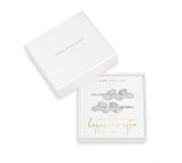 Joma Jewellery Happy Ever After Hair Accessories Silver Zirconia Leaf Hair - Brass / Silver Plated