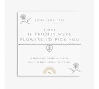 Joma Jewellery Kids A Little 'If Friends Were Flowers I'd Pick You' Bracelet 15.5cm Stretch