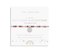 Joma Jewellery October Birthstone Silver Bracelet for Kids - Brass / Silver Plated