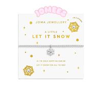 Joma Jewellery Kids' A Little Jomees 'Let It Snow' Two Tone Bracelet 15.5cm Stretch