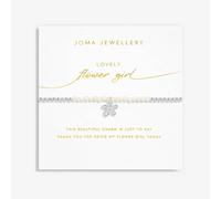 Joma Jewellery Kids Bridal Pearl 'Lovely Flower Girl' Bracelet 17.5cm Stretch