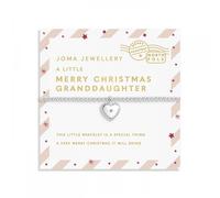 Joma Jewellery Kids Christmas Love From Santa 'Merry Christmas Granddaughter' Bracelet 15.5cm Stretch