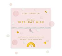 Joma Jewellery KIDS' CONFETTI A LITTLE SPECIAL BIRTHDAY WISH Silver Plated Bracelet 15.5cm stretch