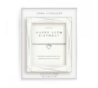Joma Jewellery Lab Grown Diamonds 'Happy 50th Birthday' Bracelet 17.5cm Stretch