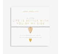 Joma Jewellery 'Life Is Better With You By My Side' Bracelet, Silver/Gold