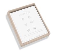 Joma Jewellery Lifes A Charm Birthday Silver Plated Earrings 7860 - Refined - Brass / Silver Plated