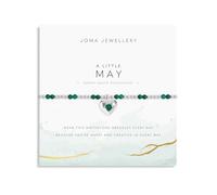 Joma Jewellery May Green Agate A Little Birthstone Beaded Stretch Bracelet