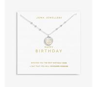 Joma Jewellery My Moments 'Happy Birthday' Necklace 5825 - Distinctive Detail | - Brass Plated