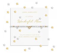 Joma Jewellery Sparkle Confetti A Little 'Wonderful Mum' Two Tone Bracelet 17.5cm Stretch