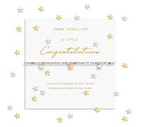 Joma Jewellery SPARKLE CONFETTI A LITTLE CONGRATULATIONS Silver & Gold Plated Bracelet 17.5cm stretch