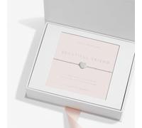 Joma Jewellery Sterling Silver Beautiful Friend Heart Zirconia 16cm + 3cm - Sterling Silver