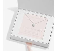 Joma Sterling Silver Wonderful Mum Heart Necklace - Silver