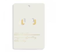 Joma Jewellery Style Stories Bar Gold Tone Huggie Earrings 0.3 x 1cm