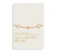 Joma Jewellery Style Stories Mother Of Pearl Clover Gold Tone Bracelet 18cm + 3cm
