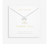 Joma Jewellery Thank You Silver 46cm + 5cm Extender Necklace 6109 - Polished - Silver Plated / Plated Brass