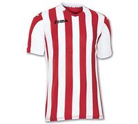 Joma Men's 100001.600 Short Sleeve T-Shirt - Red/Red/White, Small