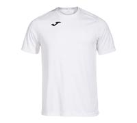 Joma Men's 100052.200 Short Sleeve T-Shirt - White/White, 6X-Small/5X-Small