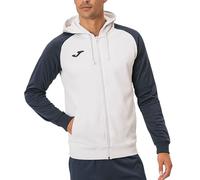 Joma Men's Academy Iv Hooded Sweatshirt, White-Marine, XXXL