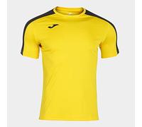 Joma Mens Academy Short Sleeve Game T-Shirt, Yellow/Black, L EU