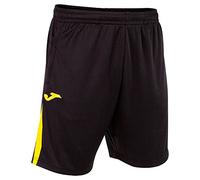 Joma Men's Bermuda Man Championship VII Shorts, Black/Yellow, S