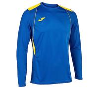 Joma Men's Championship VII Long Sleeve T-Shirt, Royal Blue Yellow, 3XL