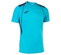 Joma Men's Championship VII T-Shirt, Navy Fluorescent Turquoise, 3XL