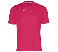 Joma Mens Combi M/C 100052.500 Short Sleeve T-Shirt - Pink/Fuchsia, 2X-Small, Fuchsia, XXS EU