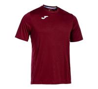 Joma Mens Combi M/C Short Sleeve T-Shirt, Burgundy, XXL-3XL EU