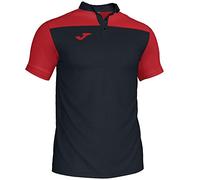 Joma Men's Combi Polo Shirt, mens, 101371.106.2XL, black/red, 2XL