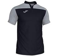 Joma Men's Combi Polo Shirt, mens, 101371.111.3XL, black/grey, 3XL