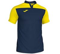 Joma Men's Combi Polo Shirt, mens, 101371.339.2XL, Navy blue/yellow, 2XL