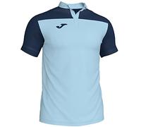 Joma Men's Combi Polo Shirt, mens, 101371.353.L, Sky blue/navy blue, L